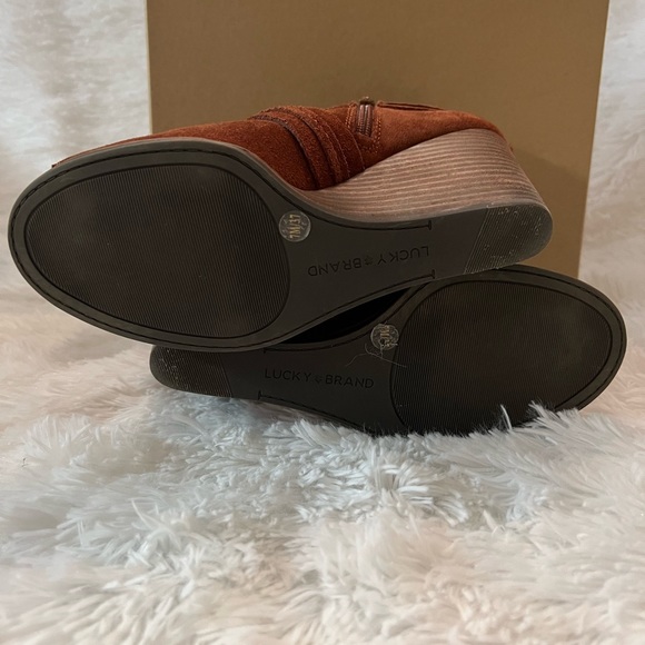 Lucky Brand Livey Peep Toe Booties - Picture 6 of 9